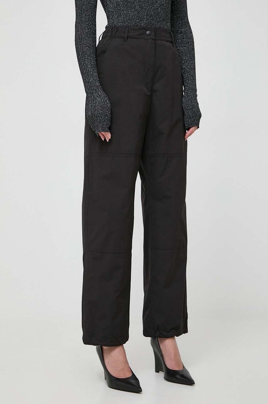 Weekend Max Mara pantaloni drept negru 2351361433600