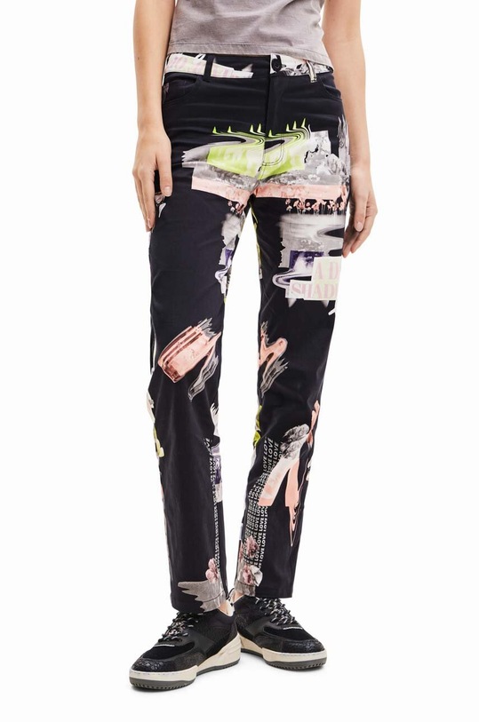 Kalhoty Desigual medium černá 23WWPW10