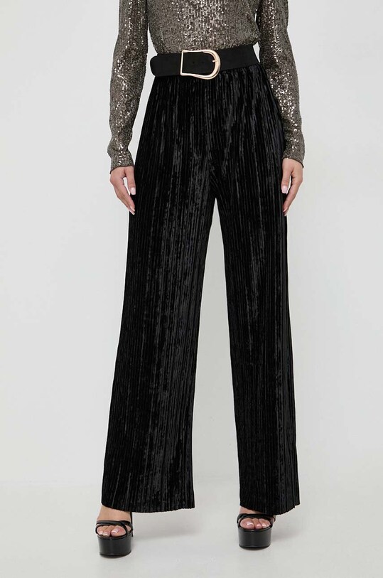 Guess pantaloni cu elastan negru W3BB11.KBWC2