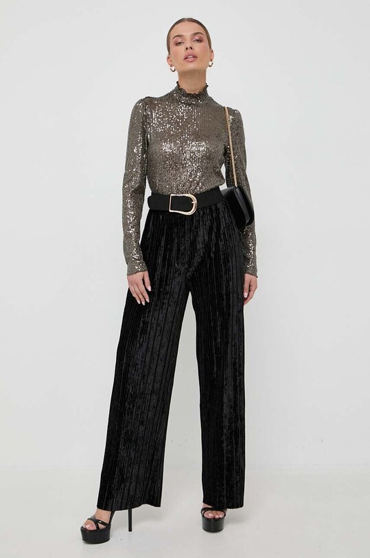 Guess pantaloni W3BB11.KBWC2 negru AW23