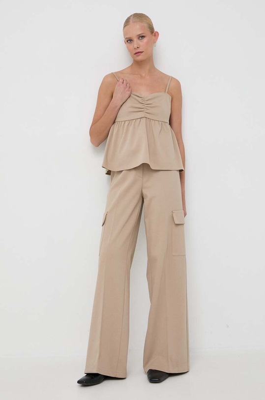 Oblačila Hlače Notes du Nord Inessa 13344 bež