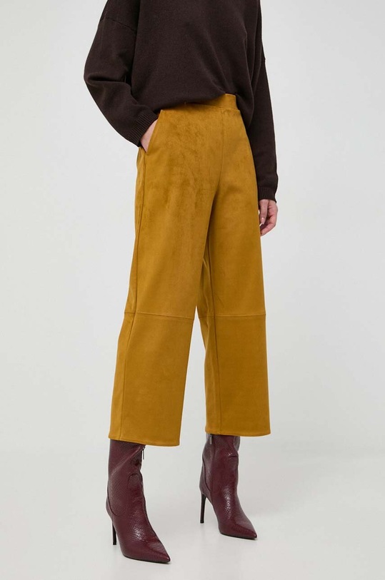 Max Mara Leisure spodnie 2337860536600 żółty AW23