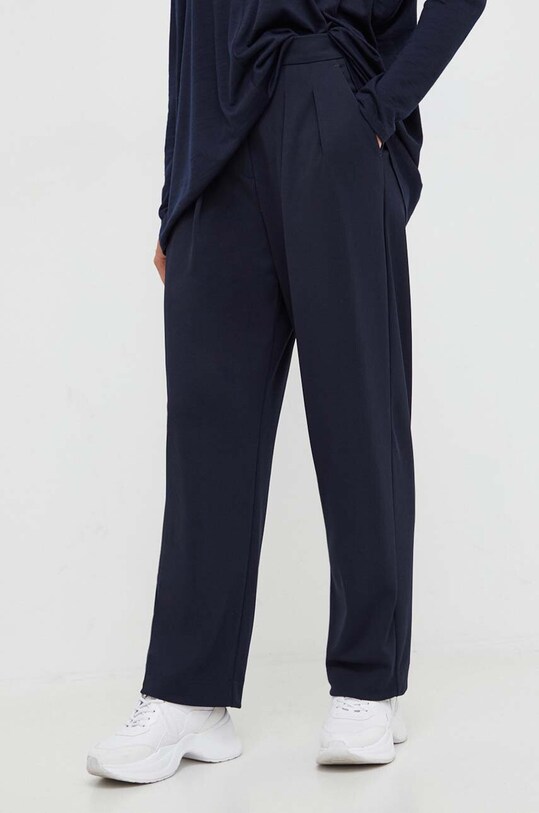 Παντελόνι Max Mara Leisure ψηλή σκούρο μπλε 2337861336600