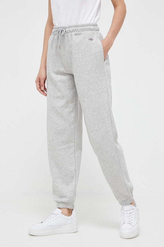 Tepláky Gant melanž sivá 4204921