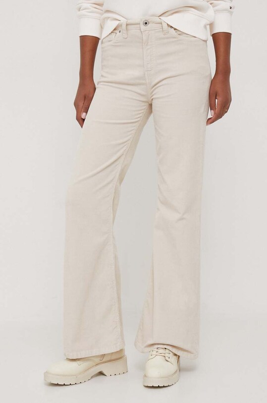 Pepe Jeans pantaloni de catifea cord panza bej PL211617YG9.804