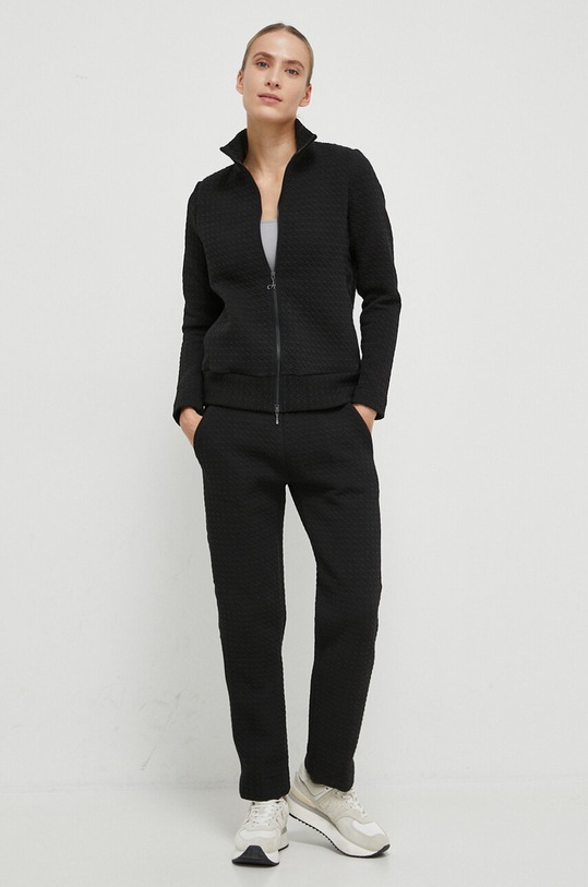 Deha spodnie dresowe aplikacja czarny D93736.10009