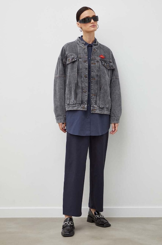 Παντελόνι Résumé Tala 19141046 σκούρο μπλε AW23