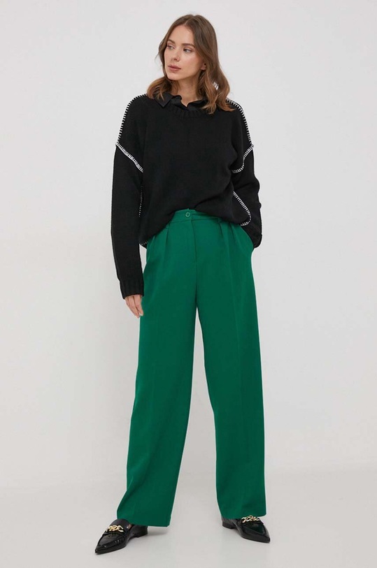 Nohavice United Colors of Benetton 49HHDF05E.1U3 zelená AW23