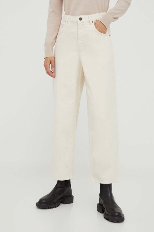 American Vintage jeansy SPY11DH23 beżowy AW23