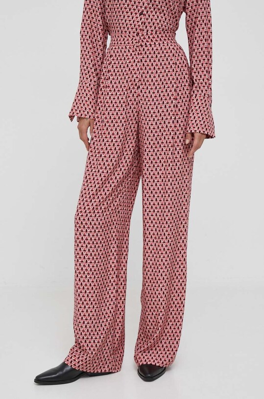 Sisley pantaloni drept roz 4UTSLF03T.61R
