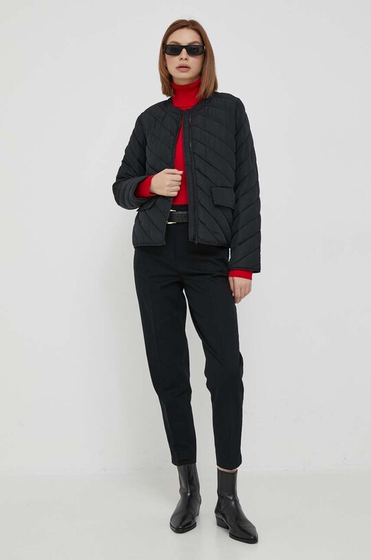 Sisley spodnie 45G2LF03M.100 czarny AW23
