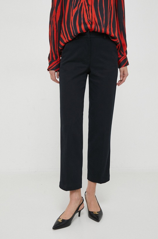 Hlače Sisley ravni crna 4K2ZLF03V.100