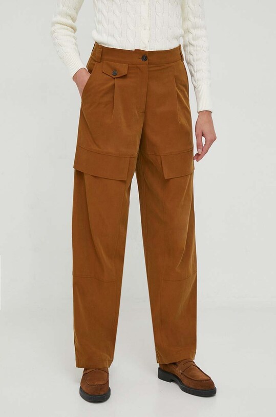 Брюки Sisley ткань коричневый 44VZLF03Y.30D
