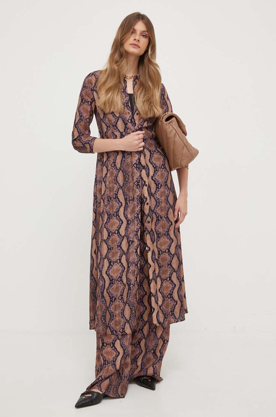 Pinko pantaloni 102099.A19A maro AW23