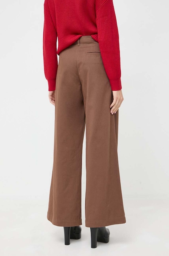 Îmbrăcăminte Pinko pantaloni de bumbac 102205.A1BB maro