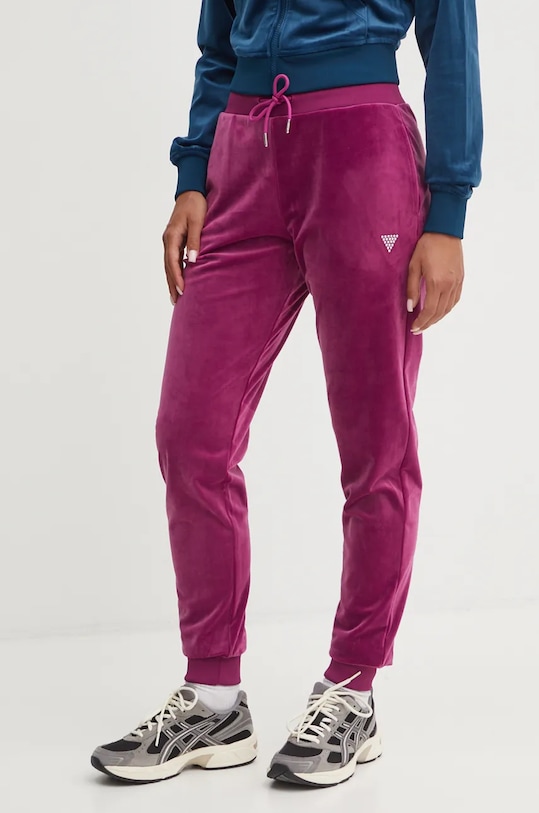 Donji dio trenirke Guess pletivo ljubičasta V3BB27.KBXI2