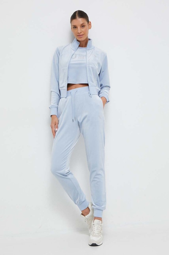 Guess spodnie dresowe COUTURE V3BB27.KBXI2 niebieski AW24
