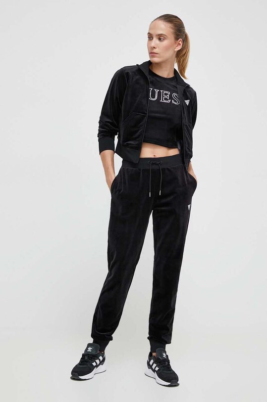 Guess pantaloni de trening V3BB27.KBXI2 negru AW24