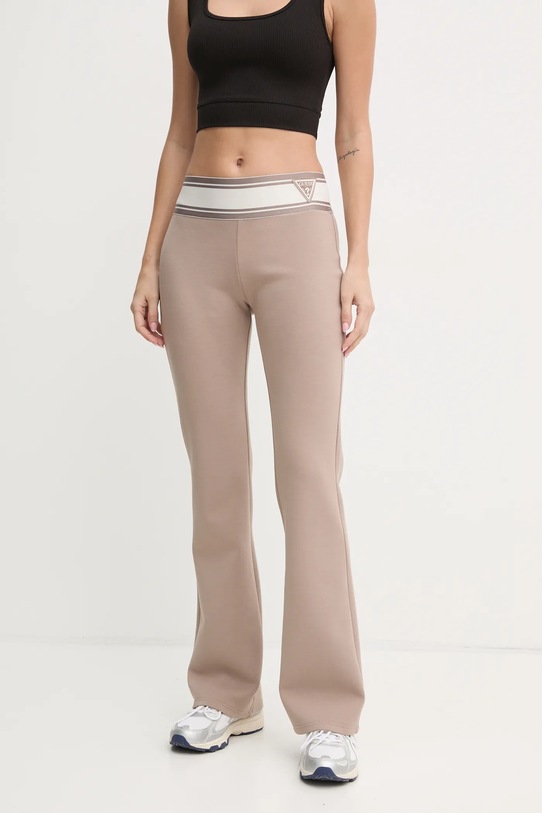 Tepláky Guess pletenina béžová V3BB09.KBCK2