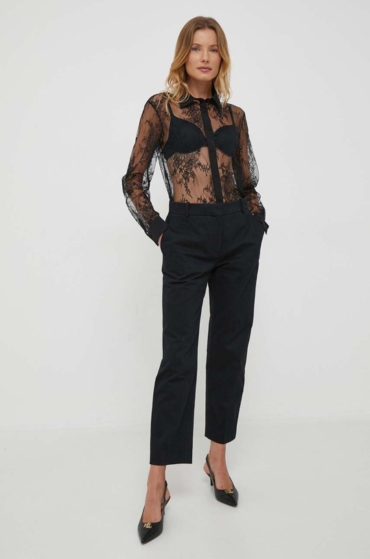 Kalhoty Tommy Hilfiger WW0WW39866 černá AW23