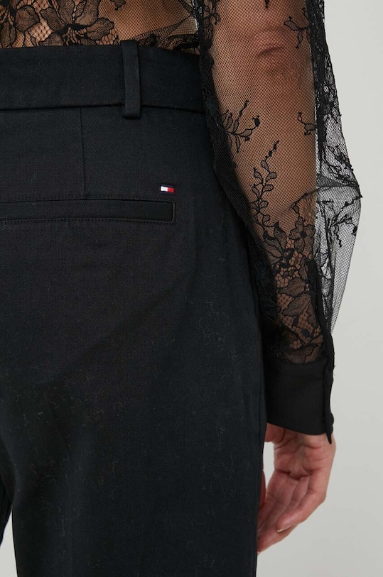 Kalhoty Tommy Hilfiger černá WW0WW39866
