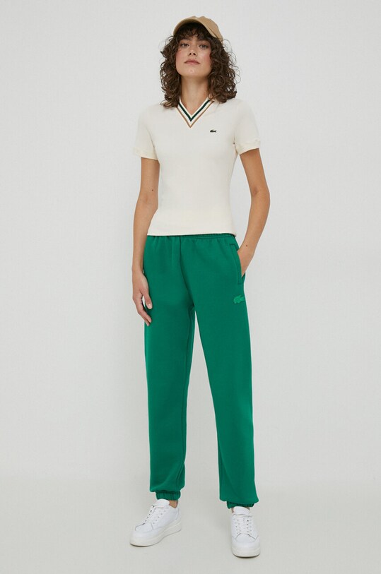 Lacoste spodnie dresowe XF1648 zielony AW23