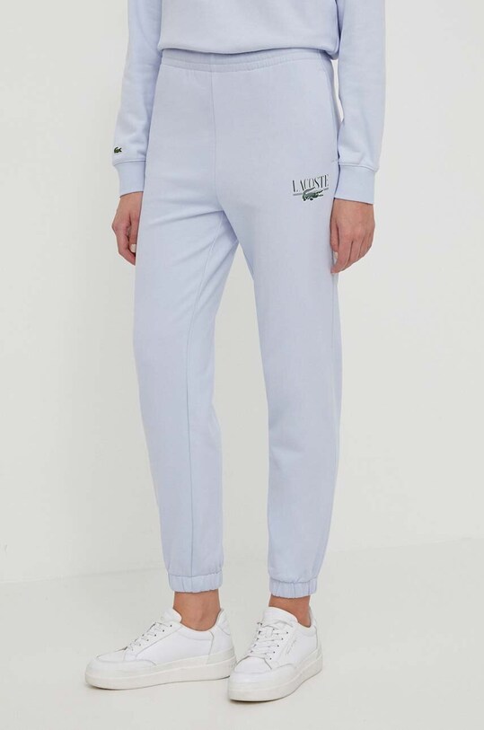 Спортивні штани Lacoste трикотаж блакитний XF1710