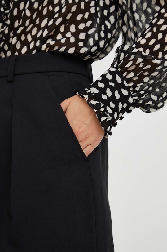 BA&SH spodnie z domieszką wełny czarny 1H23JUST