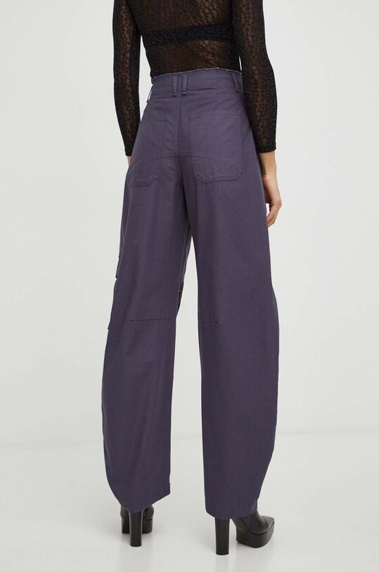 Îmbrăcăminte Patrizia Pepe pantaloni de bumbac 2P1550.D053 bleumarin