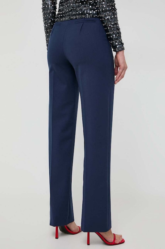 Oblečení Kalhoty s příměsí vlny Patrizia Pepe 2P1554.A1PH námořnická modř