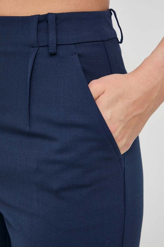 Kalhoty s příměsí vlny Patrizia Pepe námořnická modř 2P1554.A1PH