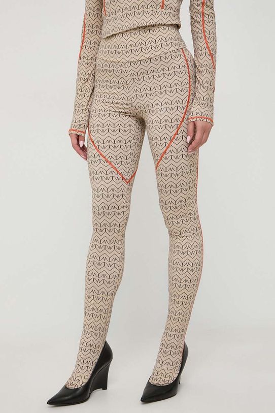 Patrizia Pepe legginsy 2P1562.J165 beżowy AW23