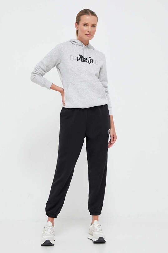 New Balance pantaloni de trening tricotaj negru WP33508BK