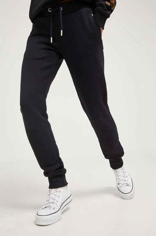 Spodnji del trenirke Superdry Pletenina črna W7010941A.02A