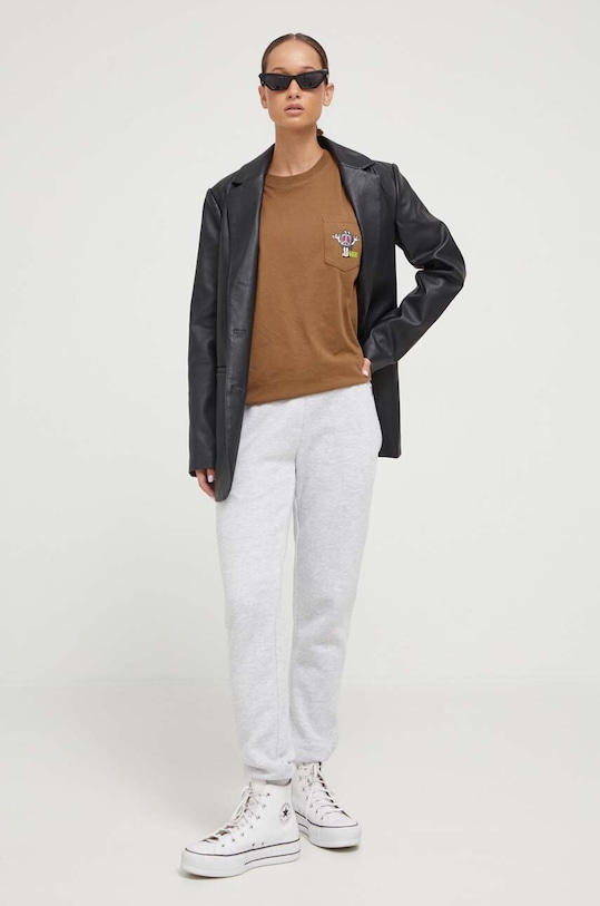 Спортен панталон Superdry W7010941A.5WB сив AW23