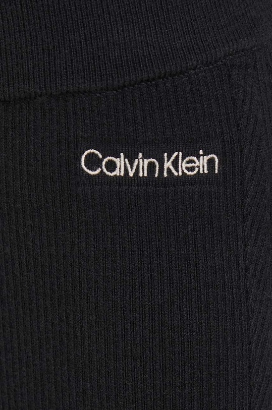 Hlače s primjesom vune Calvin Klein crna K20K206023