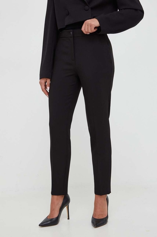 Twinset spodnie tkanina czarny 232TT2196