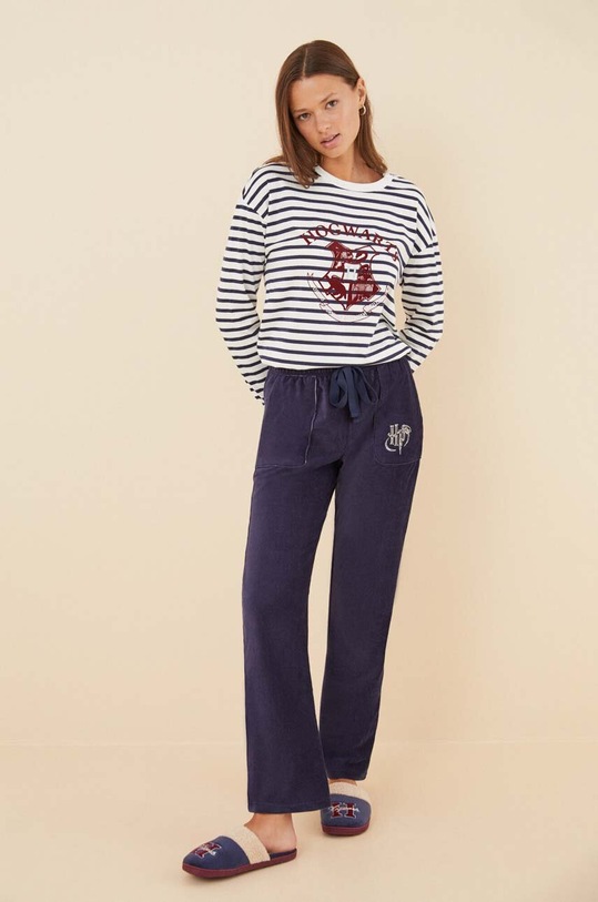 Donji dio trenirke women'secret Mix & Match HARRY POTTER COLLEGE natpis mornarsko plava 3706009