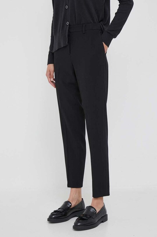 Dkny spodnie z elastanem czarny UG3PX312