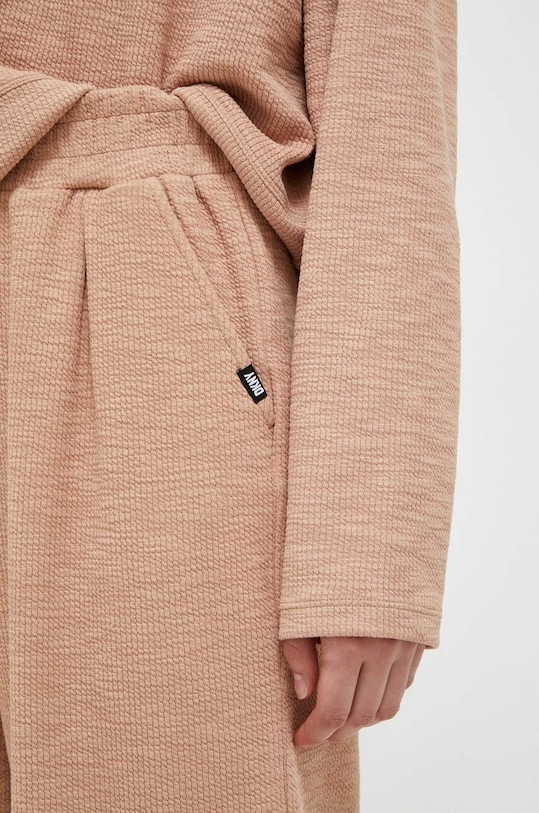 Dkny spodnie dresowe brązowy DP3P3286