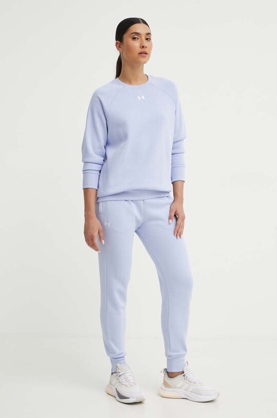 Under Armour spodnie dresowe 1379438 fioletowy AW24