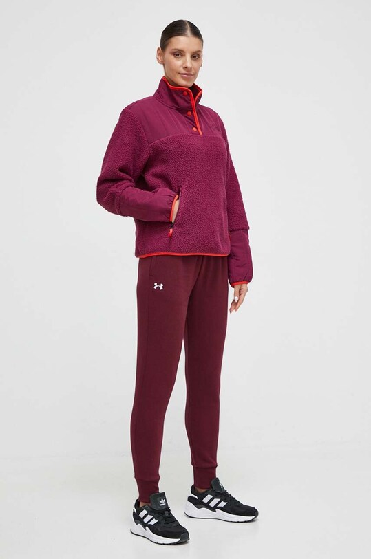 Tepláky Under Armour 1379438 burgundské AW24