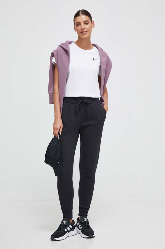 Under Armour spodnie dresowe 1379438 czarny AW24