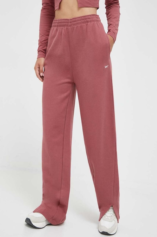 Reebok Classic spodnie dresowe bawełniane 100036350 różowy AW23