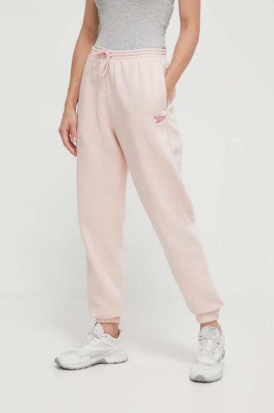 Tepláky Reebok pletenina růžová 100037648