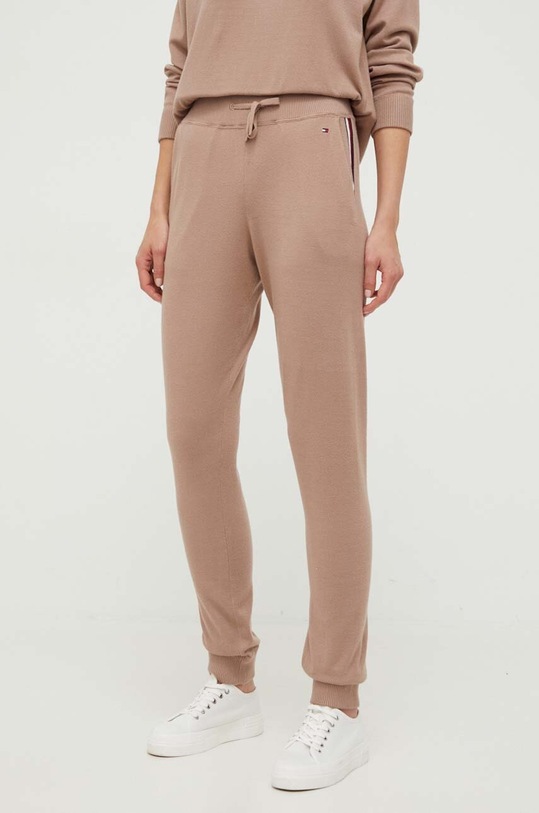 Tommy Hilfiger pantaloni de lounge tricotaj maro UW0UW04769