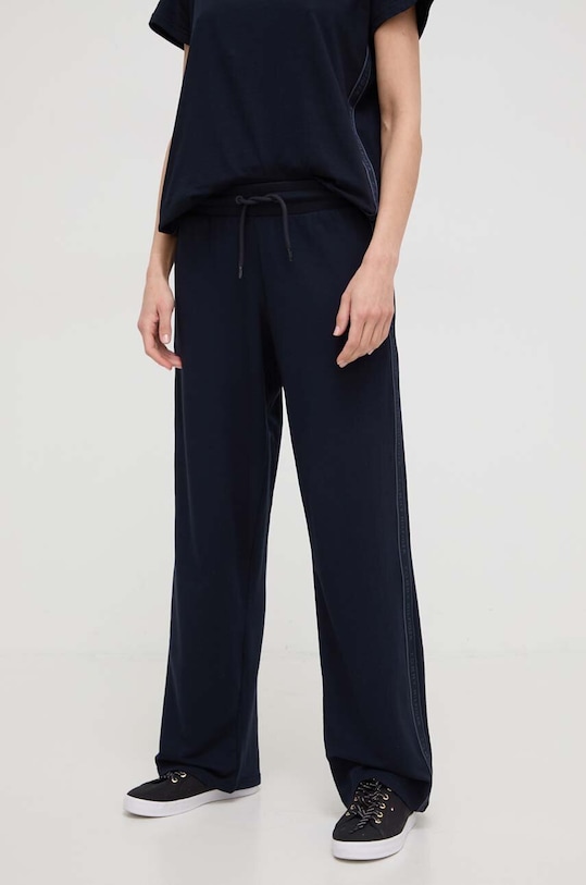 Tommy Hilfiger spodnie lounge z elastanem granatowy UW0UW04771