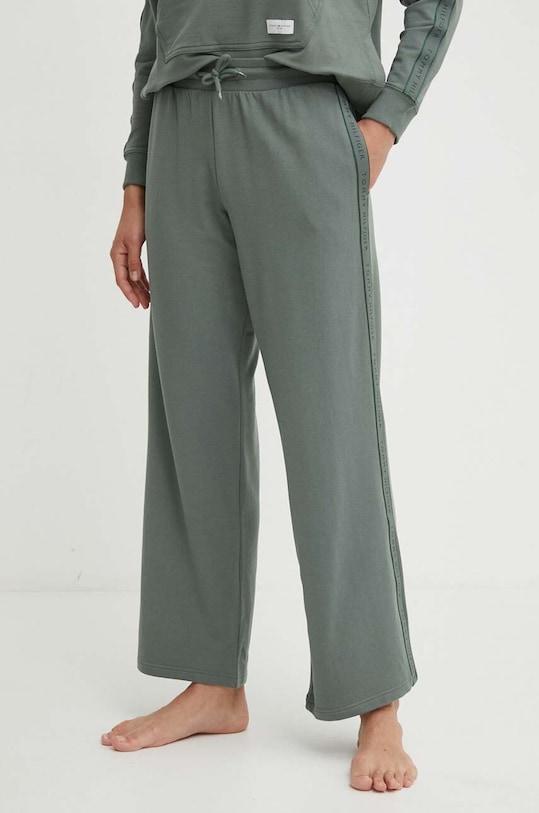 Tommy Hilfiger spodnie lounge z elastanem zielony UW0UW04771