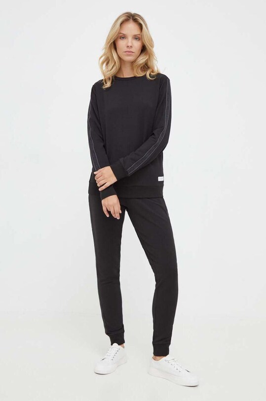 Tommy Hilfiger nadrág otthoni viseletre UW0UW04785 fekete SS24