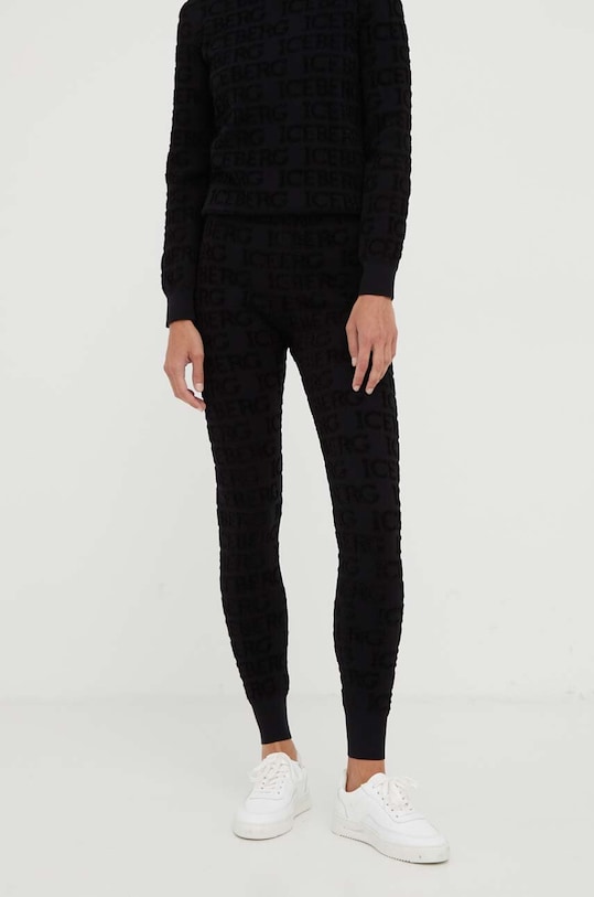 Iceberg spodnie dzianina czarny AB02.9017